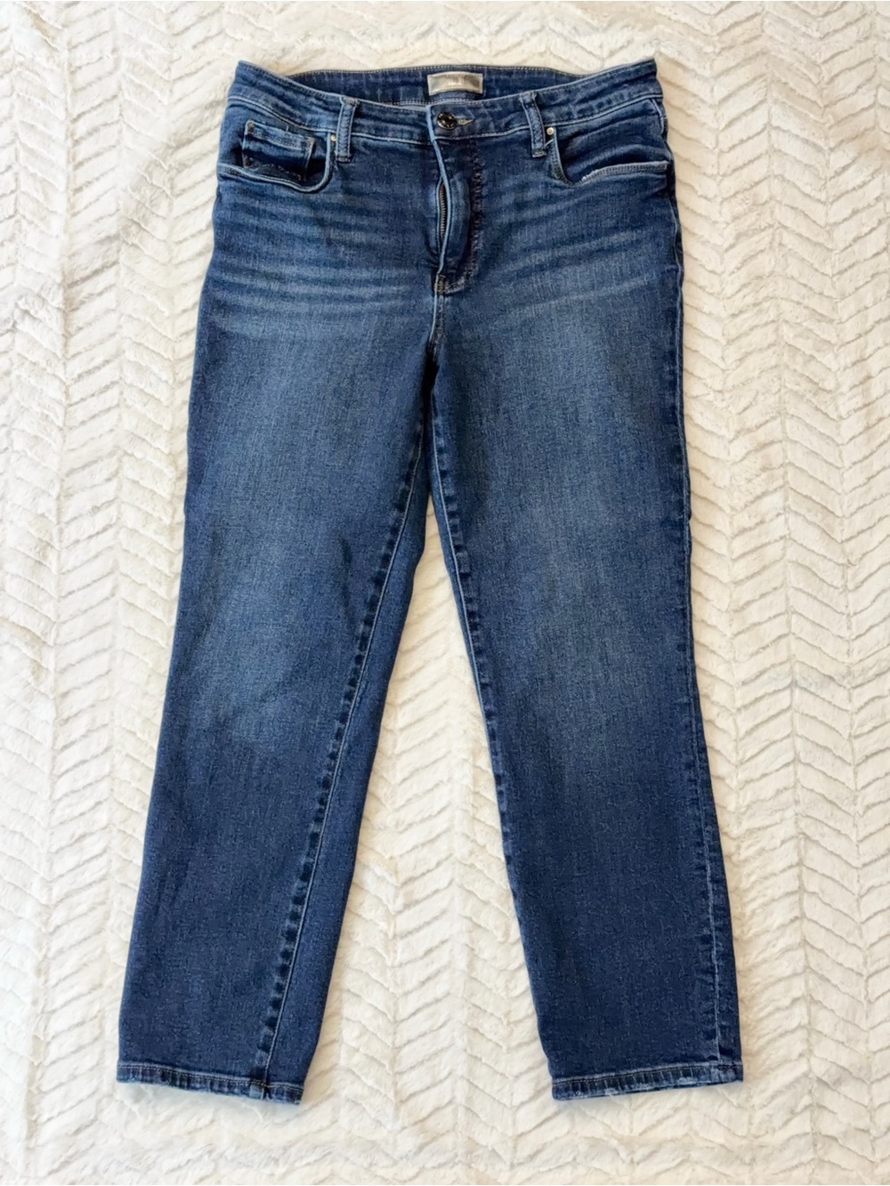 Kut From The Kloth Blue Stretch Denim Jeans Women’s Size 10 Slim Straight Leg